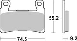 SBS FRICTION - Ceramic Front H-D Brake Pads - 860H.HF-
