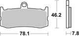 SBS FRICTION - Sinter Front Brake Pads - 864HS-