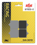 SBS FRICTION - Dual Sinter Front Racing Brake Pads - Moto2, 3 & WSBK SPEC - 870DS2-