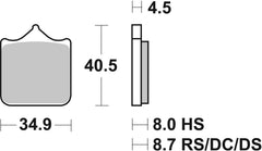 SBS FRICTION - Dual Sinter Front Racing Brake Pads - Moto2, 3 & WSBK SPEC - 870DS2-
