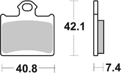 SBS FRICTION - Racing Sinter Front / Rear Off Road Brake Pads - 872RSI-