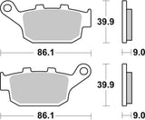 SBS FRICTION - Sinter Rear Brake Pads - 881LS-