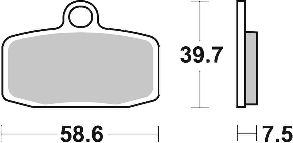 SBS FRICTION - Racing Sinter Off Road Front Brake Pads - 885RSI-