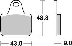 SBS FRICTION - Dual Sinter Front Racing Brake Pads - Moto 2, 3 & WSBK SPEC - 887DS2-