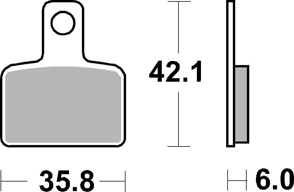 SBS FRICTION - Ceramic Rear Brake Pads - 895HF-