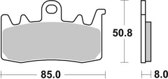 SBS FRICTION - Dual Sinter Front Racing Brake Pads - Moto2, 3 & WSBK SPEC - 900DS2-