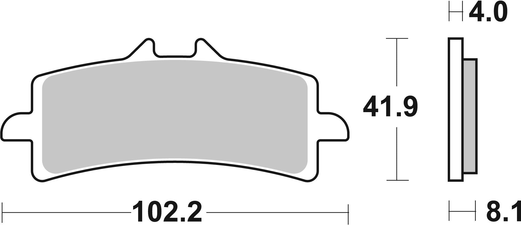 SBS FRICTION - Road Sport & Track Sinter Front Brake Pads (4mm backing plate) - 901RST-