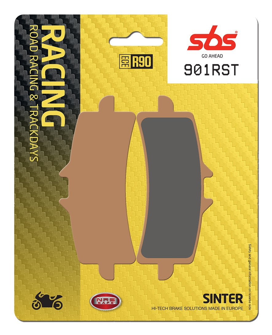 SBS FRICTION - Road Sport & Track Sinter Front Brake Pads (4mm backing plate) - 901RST-