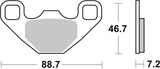 SBS FRICTION - Racing Sinter Off Road Rear Brake Pads - 906RSI-