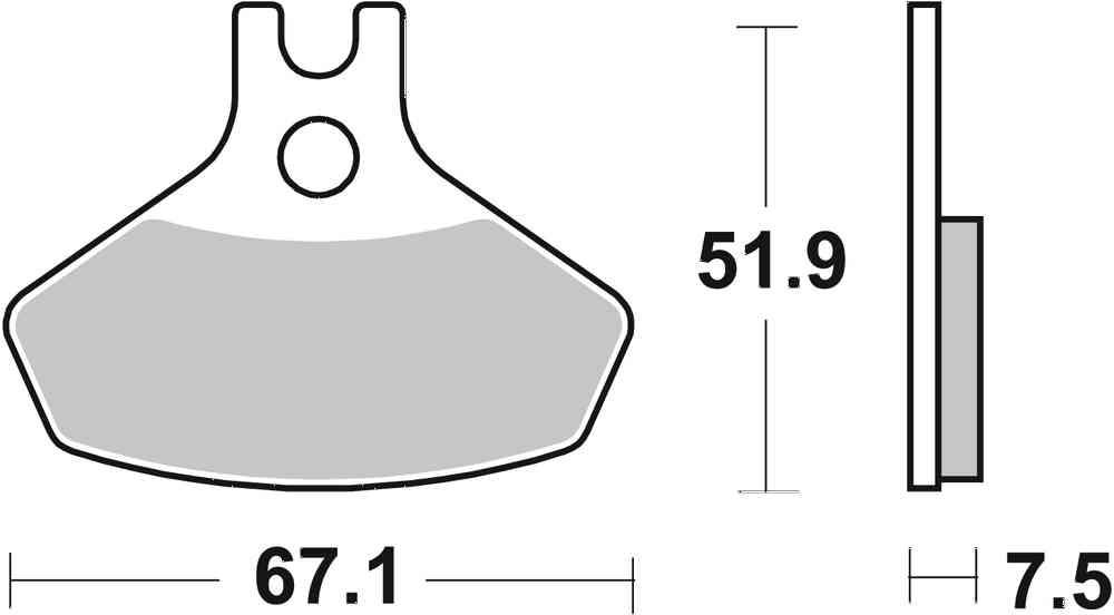 SBS FRICTION - Racing Sinter Off Road Front Brake Pads - 907RSI-
