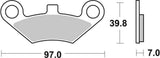 SBS FRICTION - Racing Sinter Off Road Front Brake Pads - 914RSI-