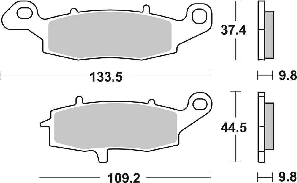 SBS FRICTION - Sinter Rear Brake Pads - 920LS-
