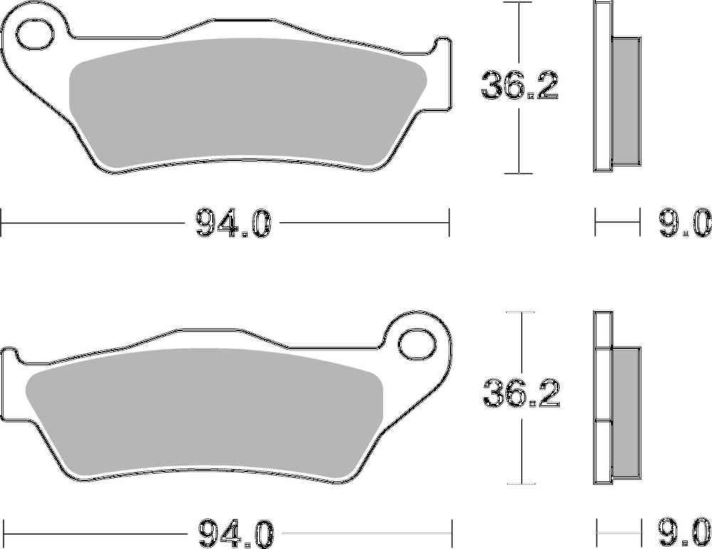 SBS FRICTION - Sinter Rear H-D Brake Pads - 924H.LS-