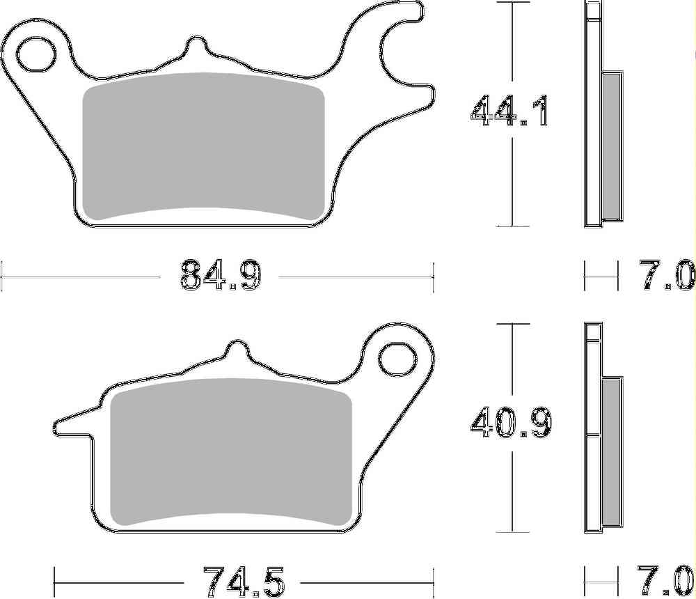 SBS FRICTION - Racing Sinter Off Road Front Brake Pads (SBS 216) - 925RSI-