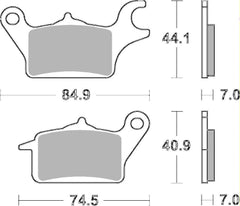 SBS FRICTION - Racing Sinter Off Road Front Brake Pads (SBS 216) - 925RSI-
