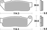 SBS FRICTION - Ceramic Front H-D Brake Pads - 929H.HF-