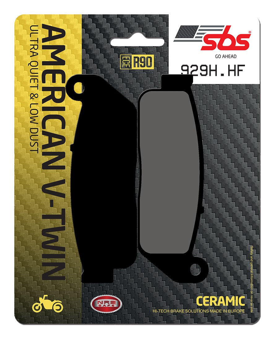 SBS FRICTION - Ceramic Front H-D Brake Pads - 929H.HF-