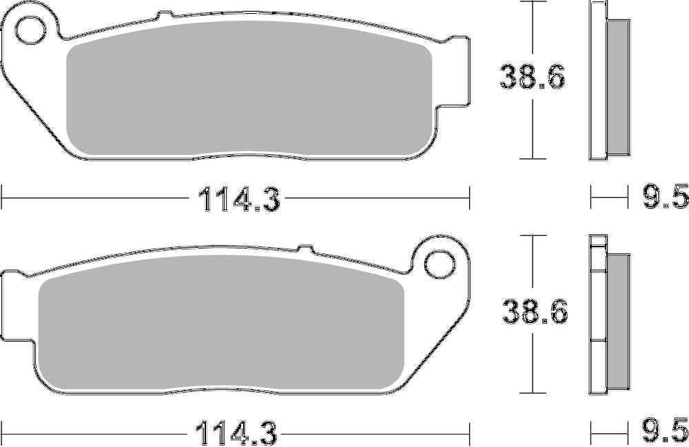 SBS FRICTION - Sinter Front H-D Brake Pads - 929H.HS-