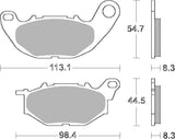 SBS FRICTION - Dual Carbon Front Brake Pads - (Track Use) - 931DC-