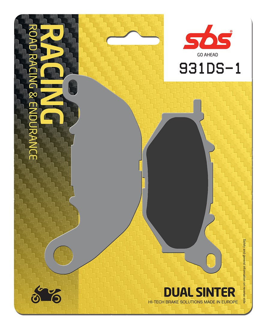 SBS FRICTION - Dual Sinter Front Racing Brake Pads - Moto2, 3 & WSBK SPEC - 931DS-