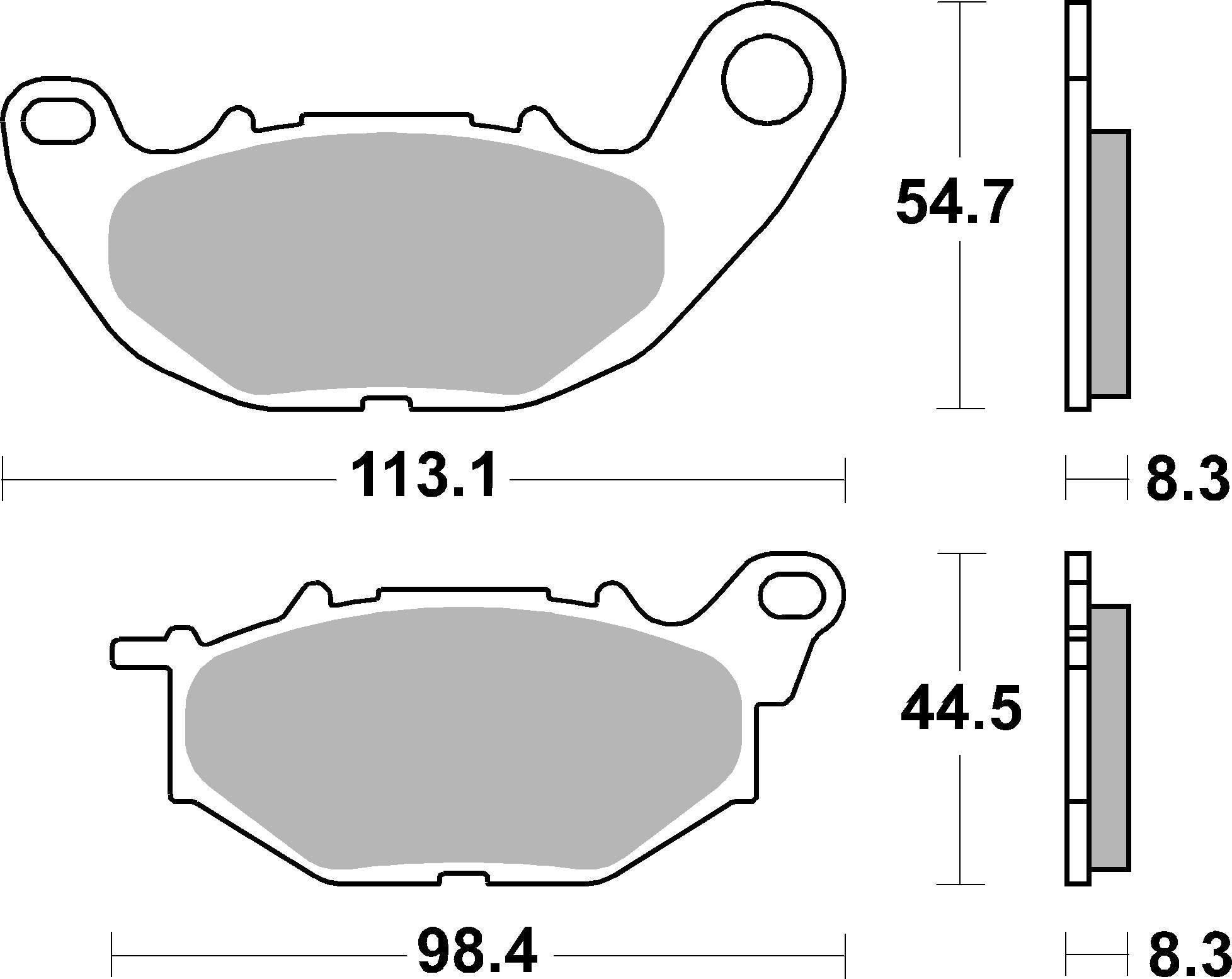 SBS FRICTION - Dual Sinter Front Racing Brake Pads - Moto2, 3 & WSBK SPEC - 931DS2-