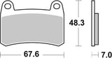 SBS FRICTION - Sinter Front Brake Pads - 933HS-
