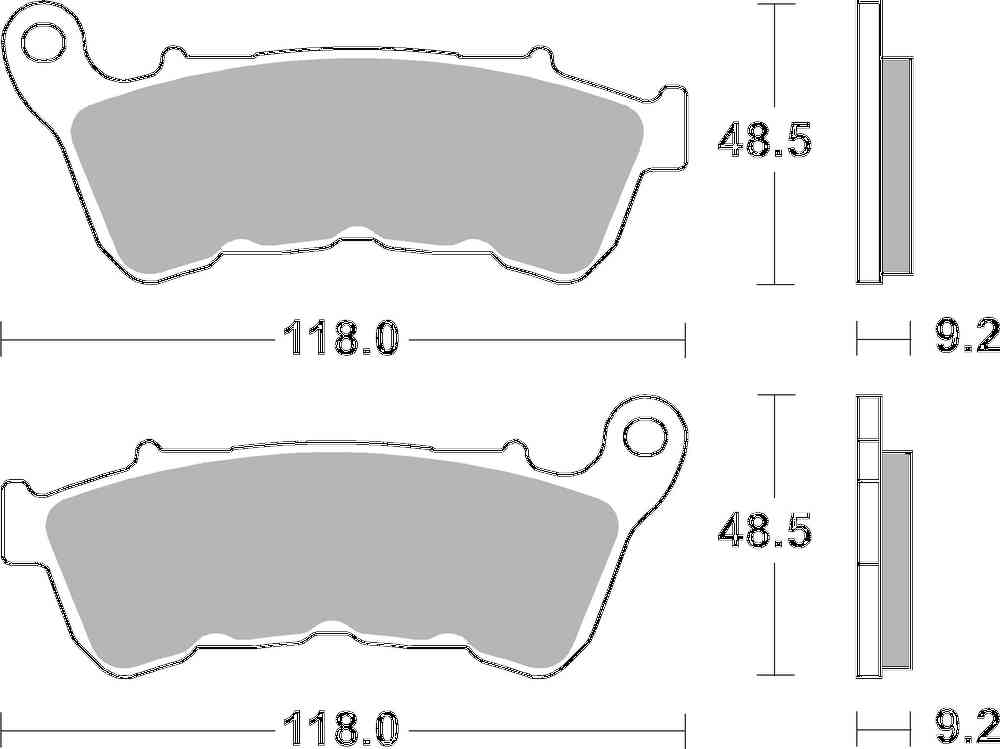 SBS FRICTION - Sinter Front H-D Brake Pads - 934H.HS-