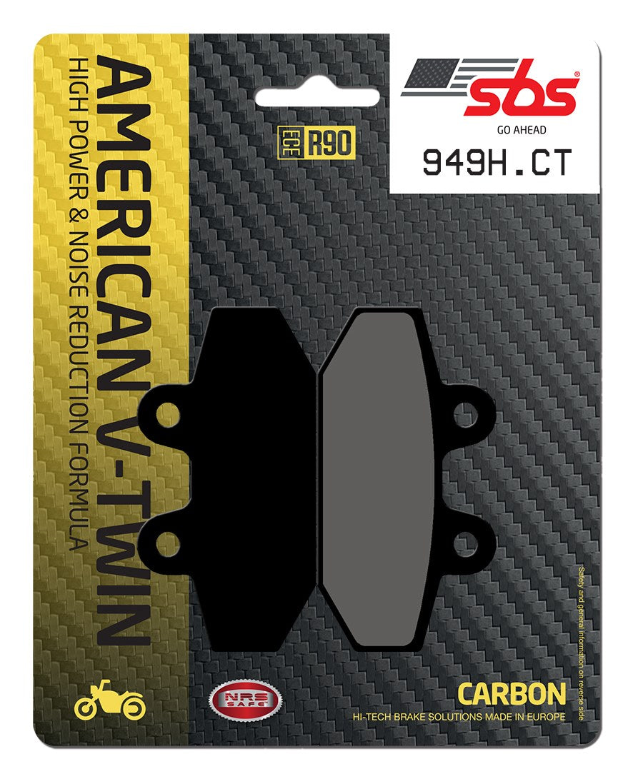 SBS FRICTION - Carbon Tech Rear H-D Brake Pads - 949H.CT-