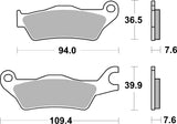 SBS FRICTION - Ceramic Front Brake Pads - 951HF-