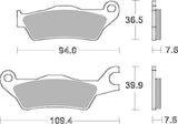 SBS FRICTION - Sinter Front Brake Pads - 951HS-