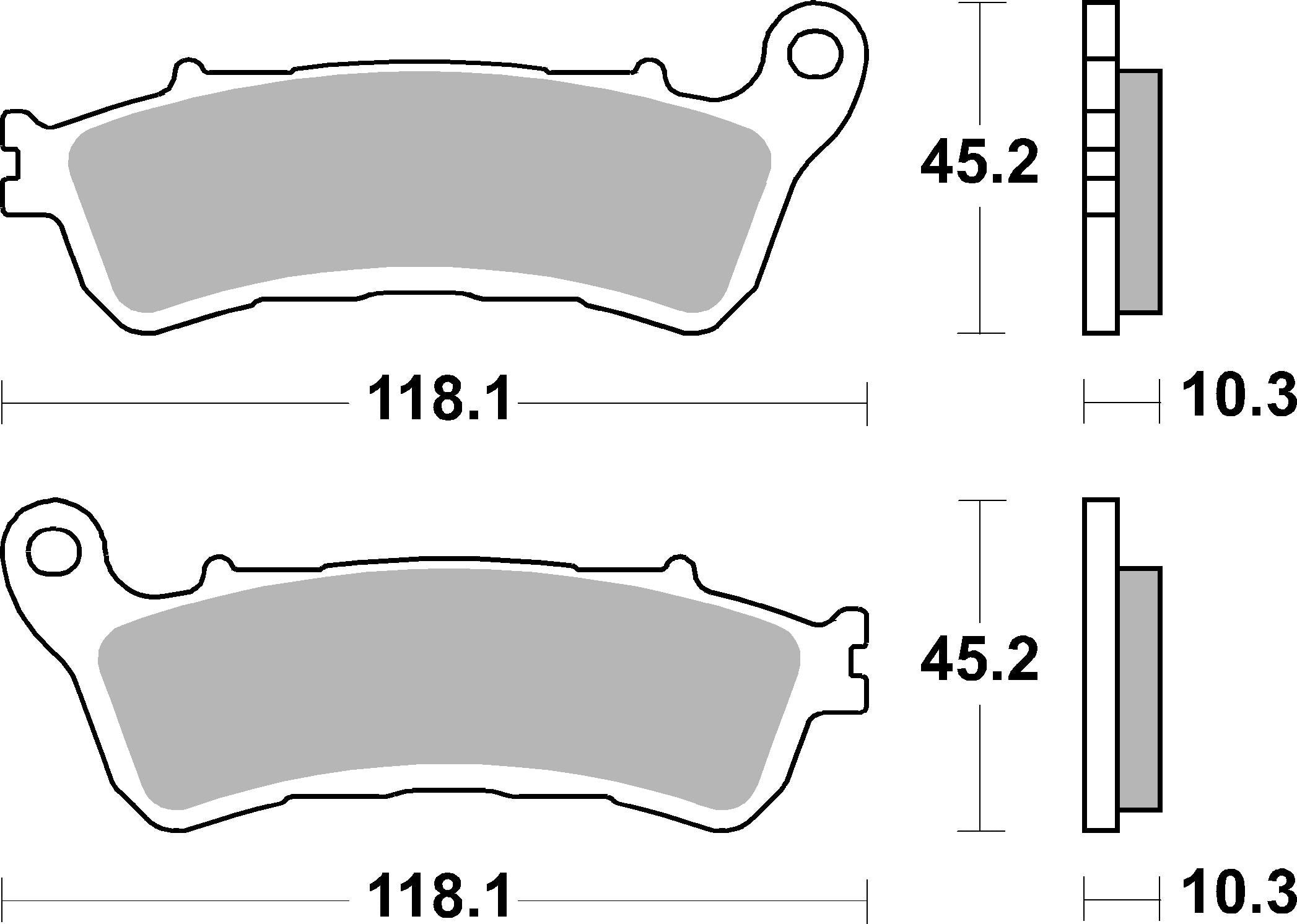 SBS FRICTION - Sinter Rear Brake Pads - 953LS-