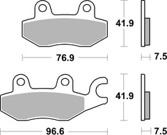 SBS FRICTION - Dual Sinter Front Racing Brake Pads - Moto2, 3 & WSBK SPEC - 955DS2-