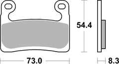 SBS FRICTION - Dual Sinter Front Racing Brake Pads - Moto2, 3 & WSBK SPEC - 960DS2-