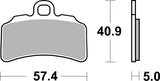 SBS FRICTION - Ceramic Front Brake Pads - 963HF-