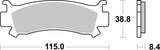 SBS FRICTION - Racing Sinter Off Road Front Brake Pads - 981RSI-