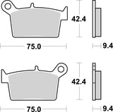 SBS FRICTION - Ceramic Rear Brake Pads - 998HF-