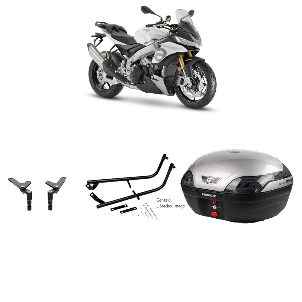 S48 Astra Silver Topbox Kit TUONO 1100 V4 21-25 - A022S48BPSIL