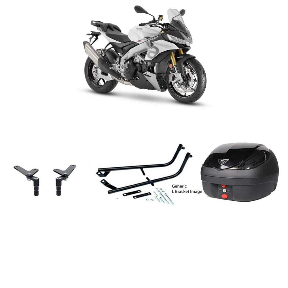 V36 Wizard Black Topbox Kit TUONO 1100 V4 21-25 - A022V36BPBLK