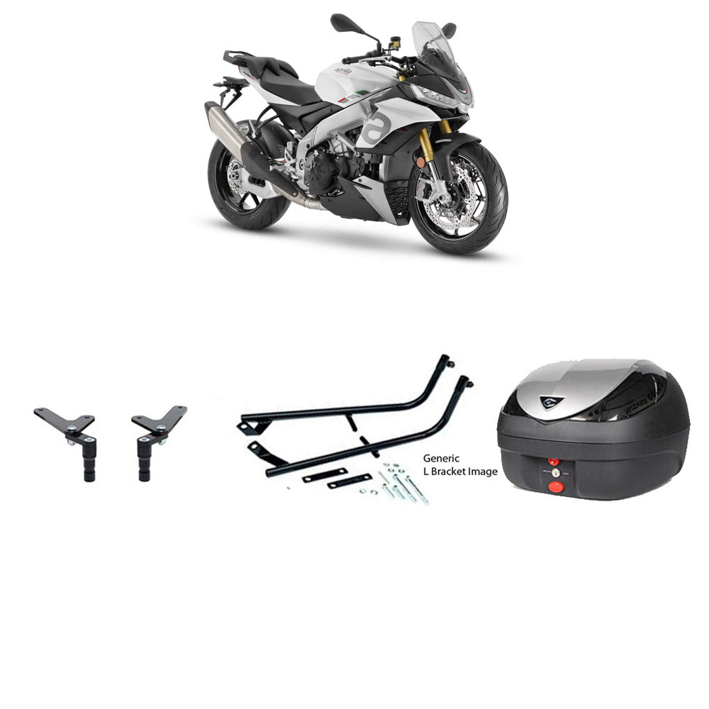 V36 Wizard Silver Topbox Kit TUONO 1100 V4 21-25 - A022V36BPSIL