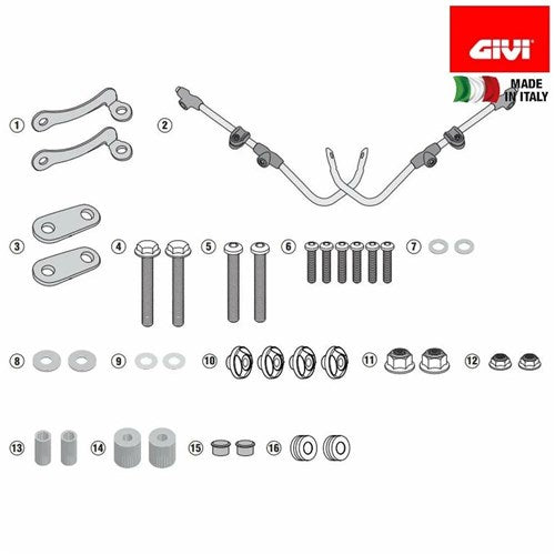 GIVI SPECIFIC FITTING KIT FOR 6109A