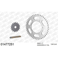 AFAM Chain Sprocket Kit Steel Suzuki GSXR 750 2011-2017