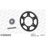 AFAM CHAIN SPROCKET KIT STEEL KAWASAKI ZZR 250 1990-2003