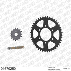 AFAM Chain Sprocket Kit Steel Kawasaki ZX6-R 2019-2021