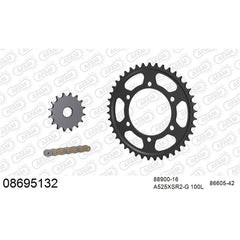 AFAM Chain Sprocket Kit Steel Triumph Thruxton 1200 2016-2023