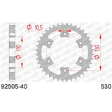 AFAM S40 530 REAR SPROCKET BRP/CAM-AM DS650