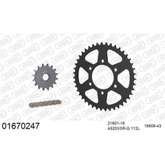 AFAM CHAIN SPROCKET KIT STEEL KAWASAKI ZX 6 R 636 2013-2018