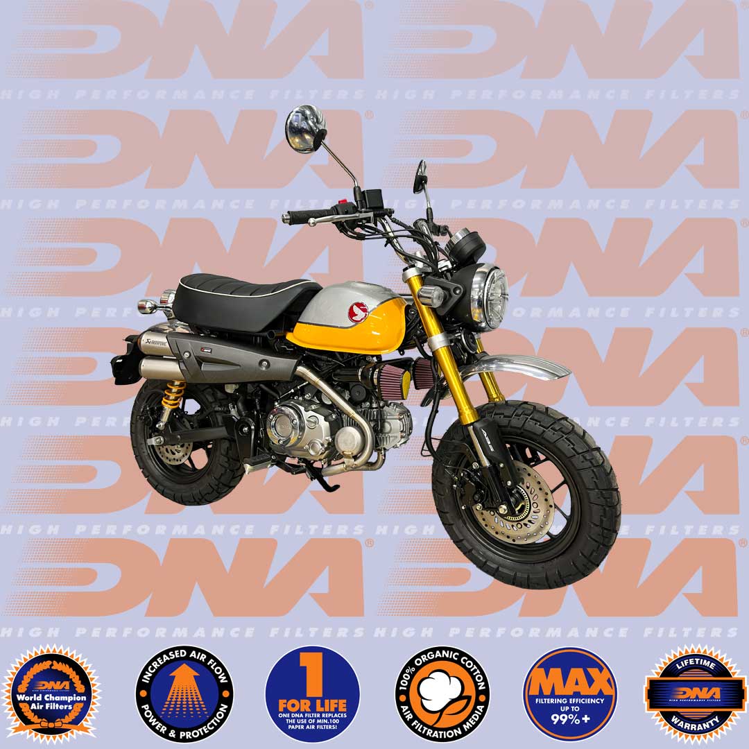 HONDA MONKEY 125 22-23 STAGE 3 AIRBOX KIT *RUBBER TOP* - AK-H1N22-S3-MK2-R