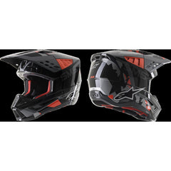 Alpinestars SM5 Rover Helmet ECE Anthracite/Fluro Red/Grey Camo