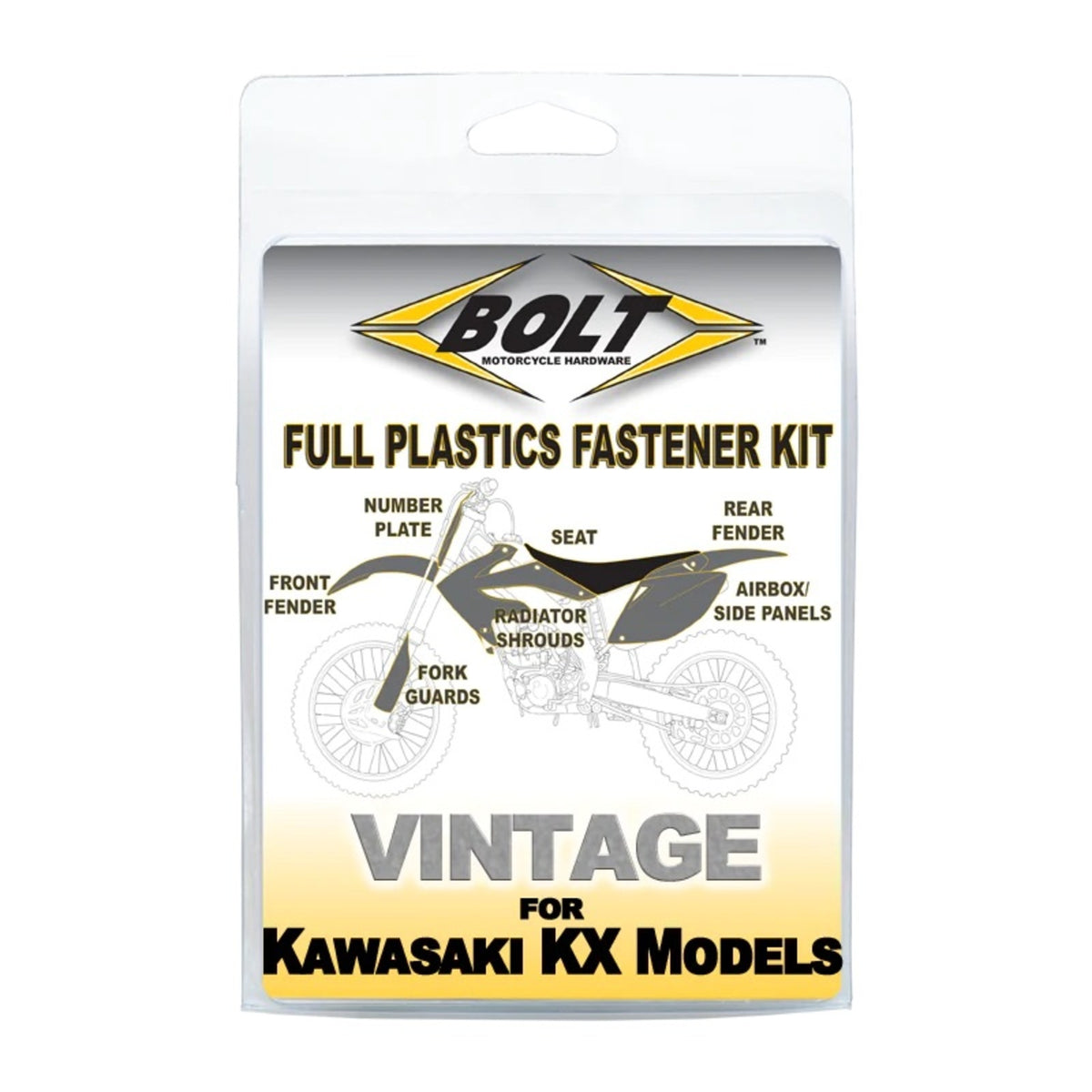Bolt Body Work Fastener Kit Kawasaki KX125/250 '94-'97