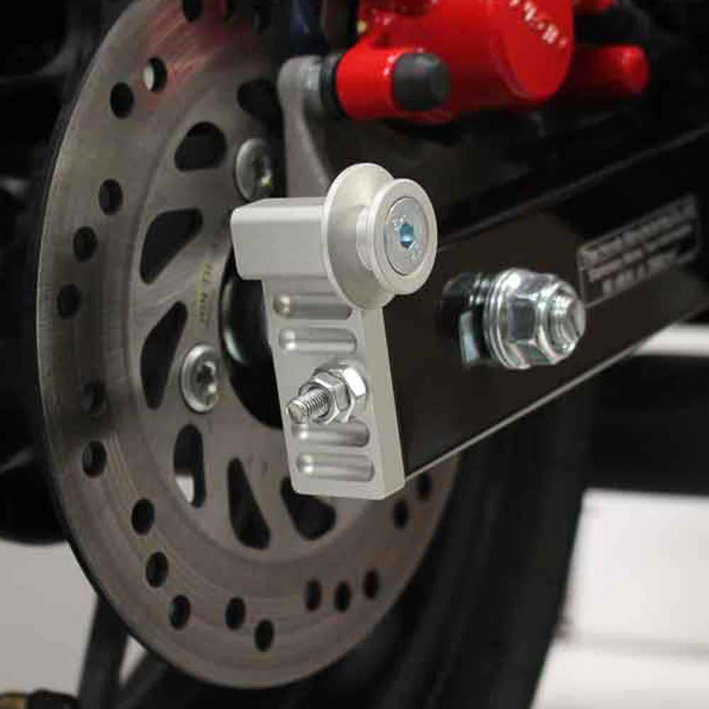 CHAIN ADJUSTER WITH PICK UP SPOOLS HONDA MSX 125 (GROM) 14-20 - SILVER - CAB507SIL